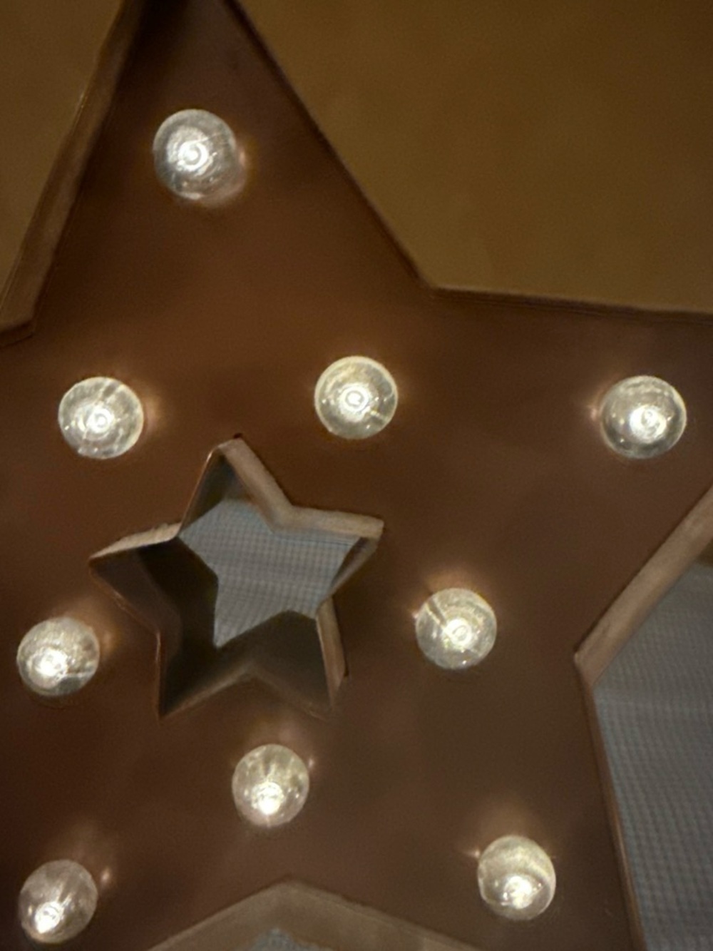 & Other Stories Brown Star LED Marquee Wall Accent